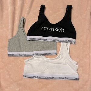 Calvin Klein set of 3 training bras